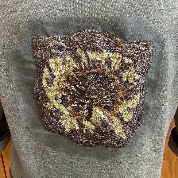 Lorain Lindsay Grey Crop Jacket Sz-M - Picture 4 of 7